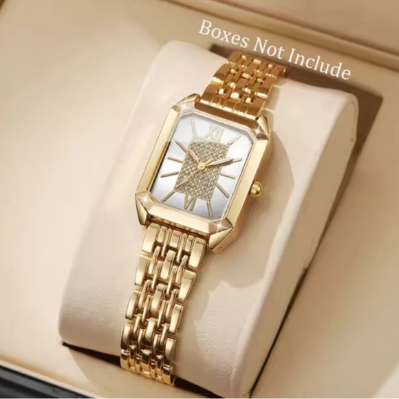 Anthropologie Gold Women's Watch with White Dial
